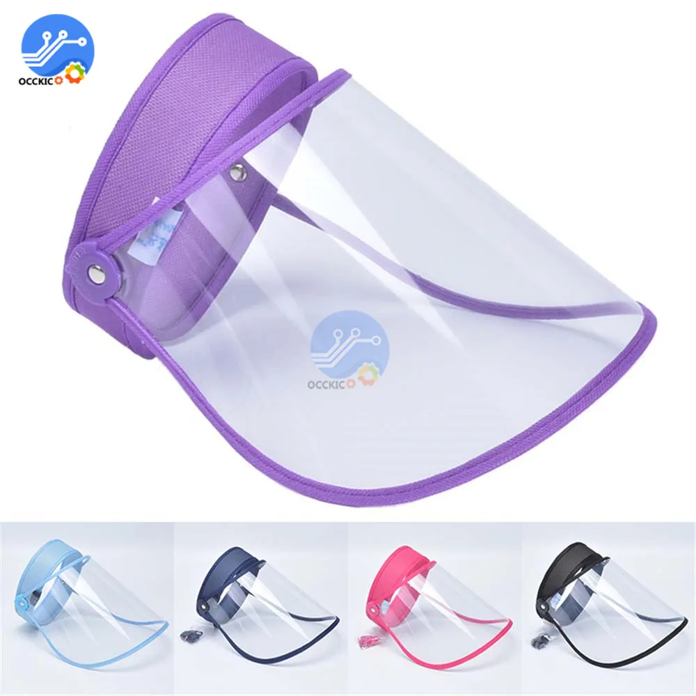 Защитный шлем прозрачный регулируемый с защитой от слюны и брызг| |