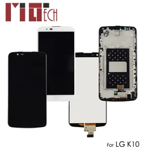 ЖК-дисплей для LG K10 K430 K420 M2 K428 K420N, сенсорный экран, стекло, дигитайзер, полная сборка, черный, белый, золотой, нет/с рамкой 5,3"