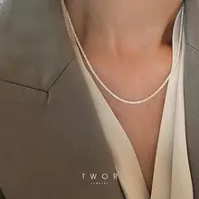  Detachable Moon Goddess Necklace Women Light Luxury Niche Design Sense Hip-Hop Snake Bone Chain 2021 New Trendy Clavicle Chain 