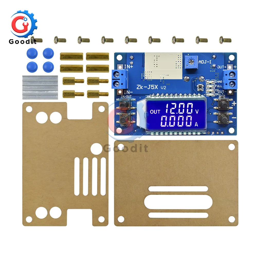 DC понижающий 1,2-32 V 12V 24V 5A постоянный ток напряжения lcd цифровой дисплей Регулируемый понижающий блок питания регулятор напряжения