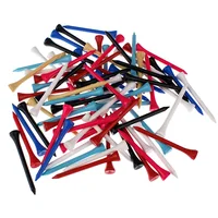 100 Pieces Color Golf Tees Bamboo Wood 70MM Supplies Accessories 1