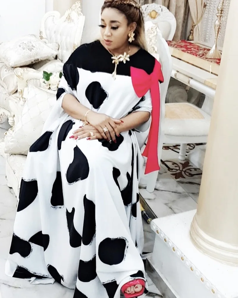 

African Dresses For Women Dashiki Long Maxi Dress 2020 Summer Plus Size Dress Ladies Traditional African Clothing Fairy Dreess