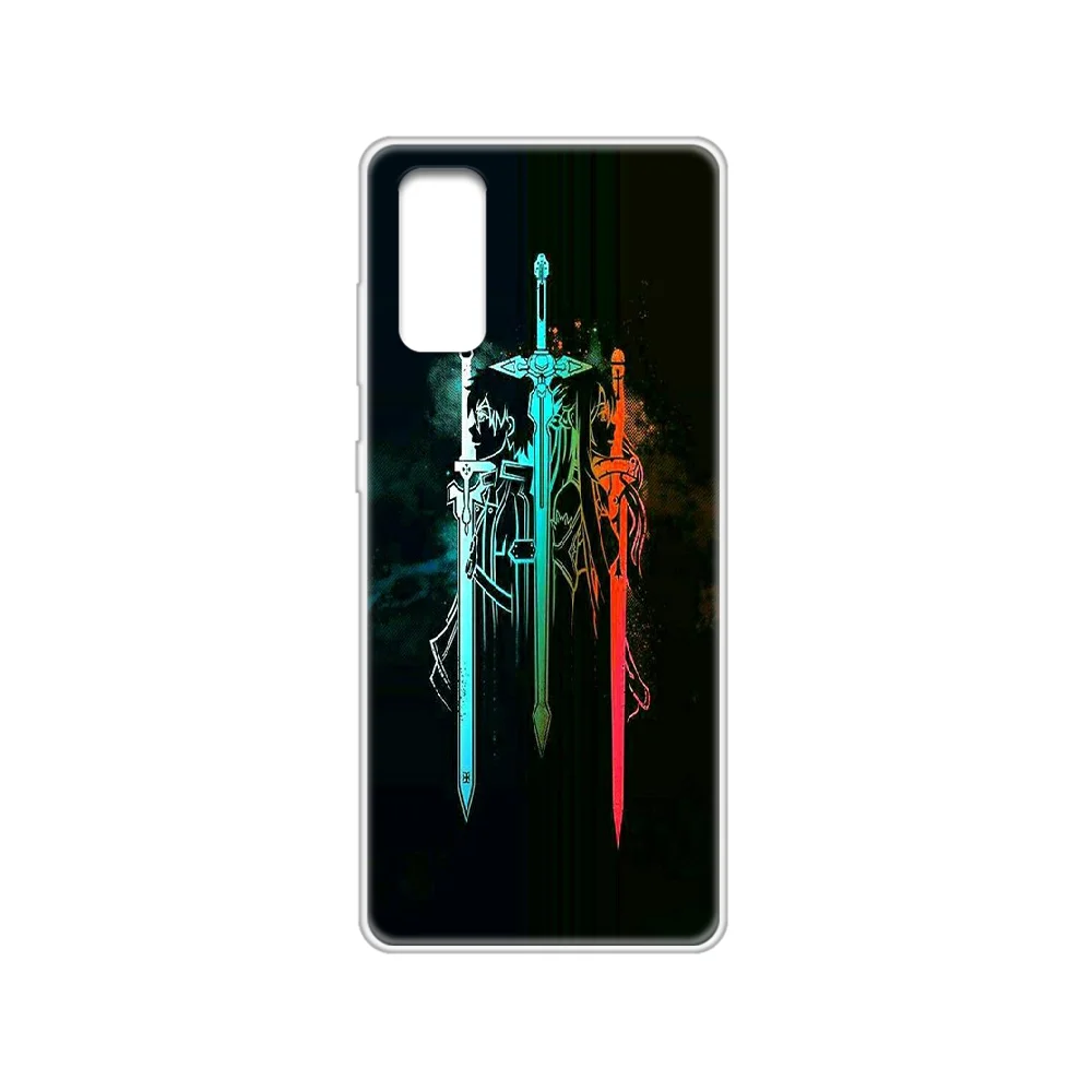 Аниме меч искусство онлайн чехол для телефона Корпус SamSung Galaxy S 7 8 9 10 11 20 a 20e 50 51 70 71