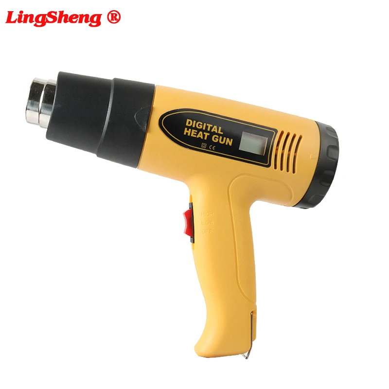 

Industrial 2000W Hot Air Gun Heat Gun LCD Digital Temperature controlled Heat Blower Electric Adjustable Temperature Power Tool