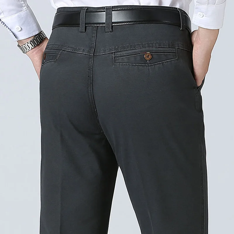Мужской костюм брюки платье офис брюки осень весна Slim Fit сплошной цвет брюки мужские повседневные на молнии Высокое качество брюки