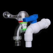 

1/2 3/4 Inch PVC Male Thread Tap Valve Connect 16mm Soft Hose Faucet For Garden Hose Plant Irrigation Plastic Valve