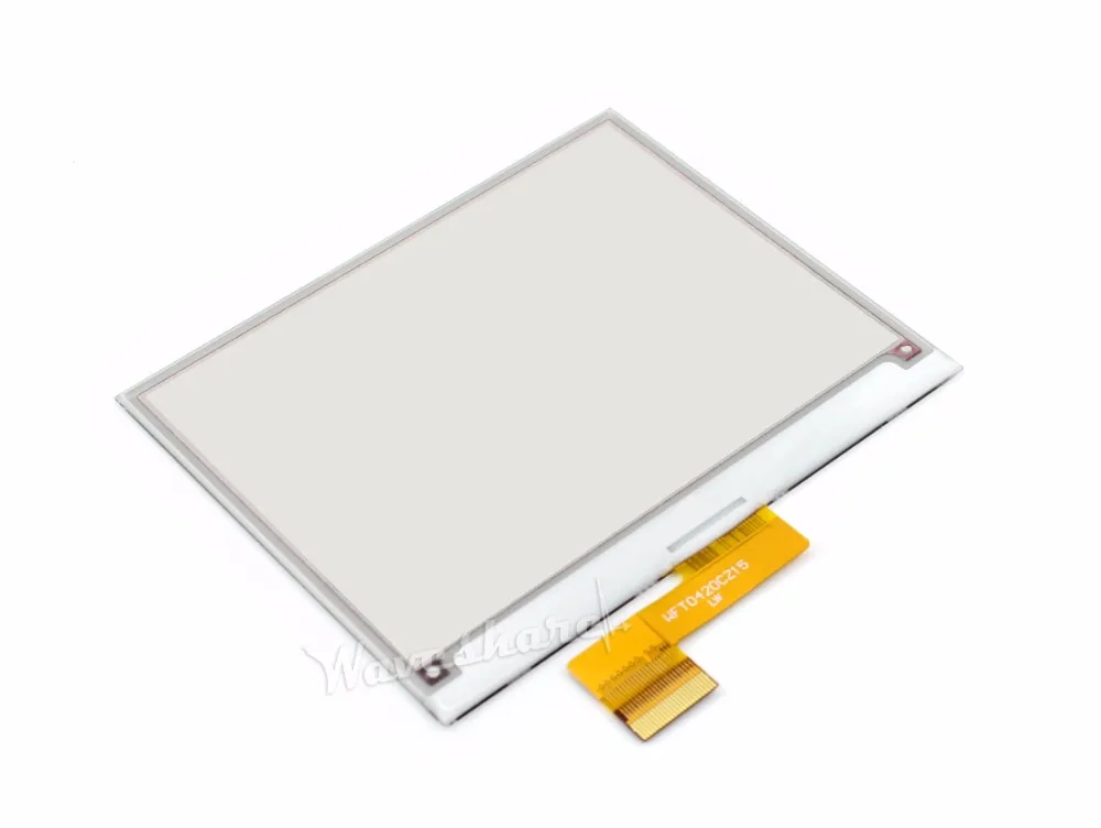 4,2 дюймовый E-Ink Raw дисплей, 400x300, 4,2 'электронная бумага, три цвета дисплея: красный, черный, белый. SPI интерфейс, без PCB. Без подсветки