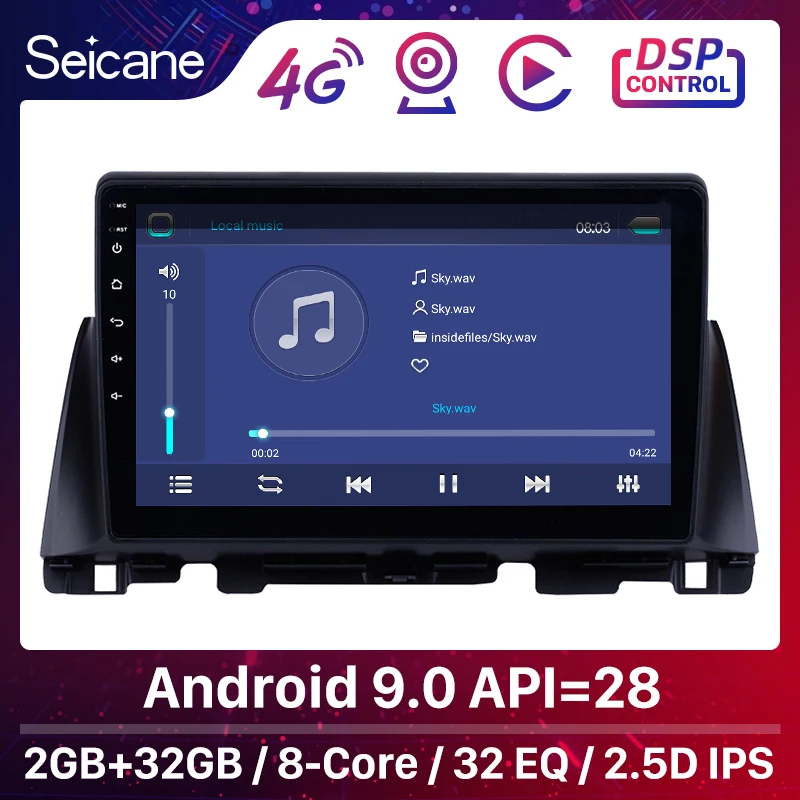 Seicane 10 1 дюймов Android 9 0 для Kia K5 2016 автомобильный радиоприемник Bluetooth GPS навигатор