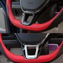 Авто Крышка рулевого колеса, отделка рулевого колеса для Touran-, ABS хром, авто аксессуары, 1 шт