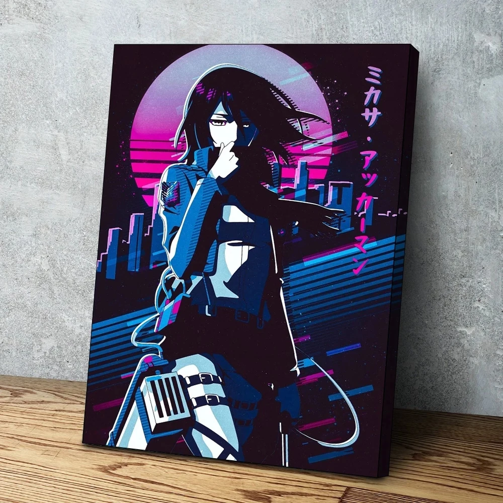 

Attack On Titan Mikasa Anime Posters Wall Art Pictures Decorative Canvas Paintings Decoration Living Room Home Decor