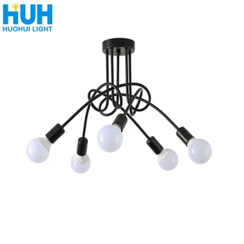 

Industrial Style Bedroom Living Room Simple Study Dining Room Lamp Shop Cafe Loft Creative personality LED ceiling lamp