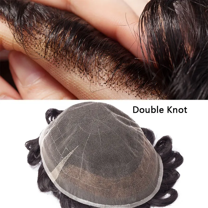 SEGO 8''*10'' PU&Swiss Lace Skin Men Toupee Real Human Hair Non-Remy Men Hairpieces wig Replacements Indian Hair Density 95%