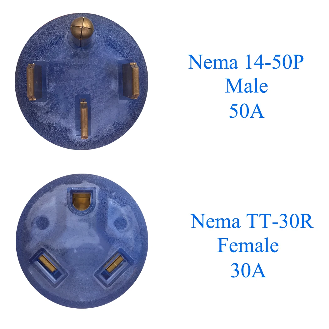 JORINDO 14-50P до TT-30R Everpert RV Генератор адаптер питания вилка 50AMP 14-50P Мужской 4 зубец до 30 Ампер TT-30R женский 125 в