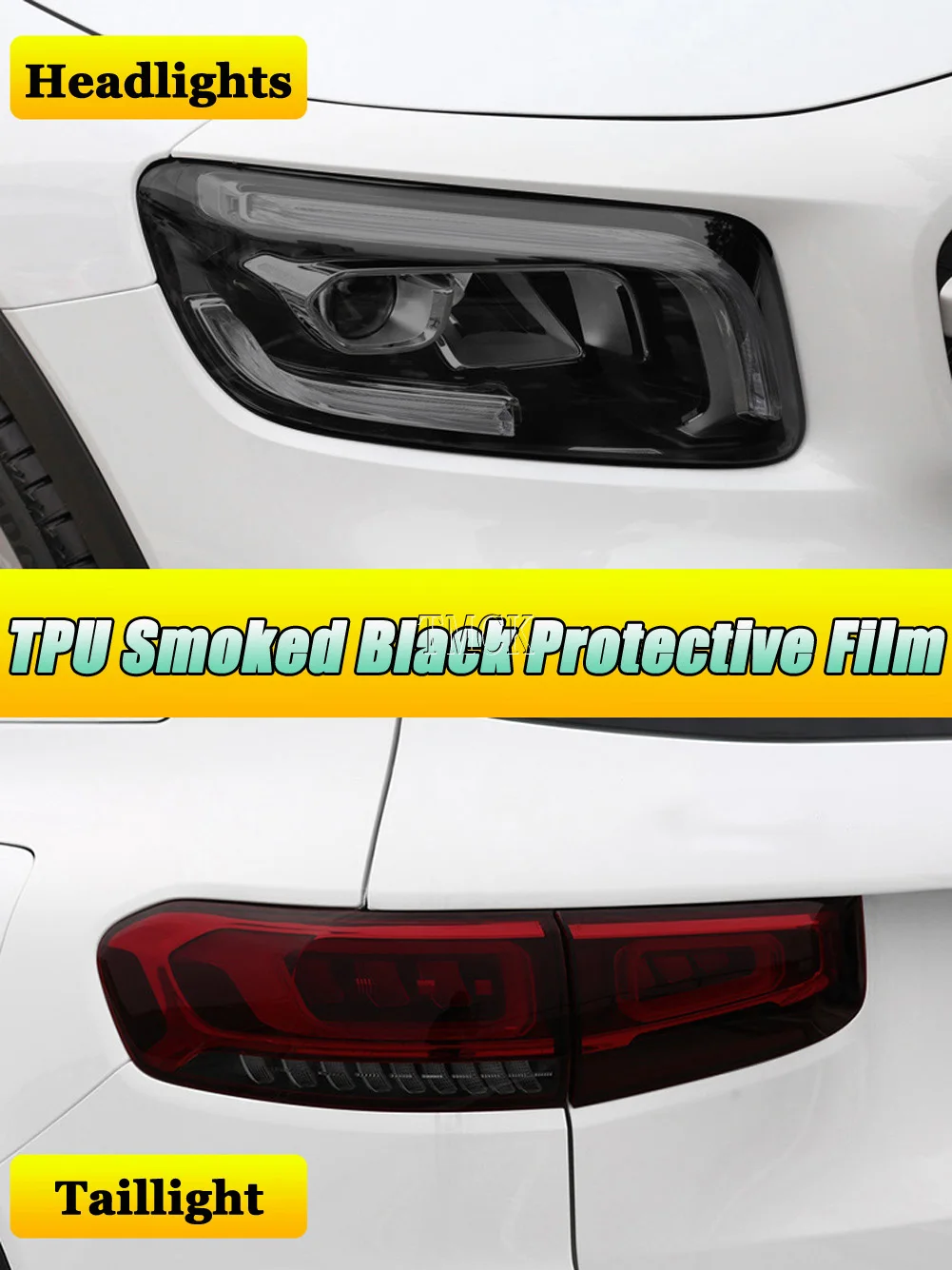 Schwarz Transparent Auto Scheinwerfer Rücklicht Schutz Film Aufkleber für  Mercedes Benz Glb 2019 2020 2021 2022 X247 Styling - AliExpress