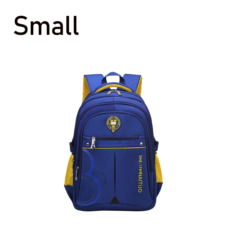 small Royal blue Школьные ранцы для мальчиков, водонепроницаемые Рюкзаки для детей, школьные сумки для девочек, школьные сумки для детей, большие - Цвет: small Royal blue