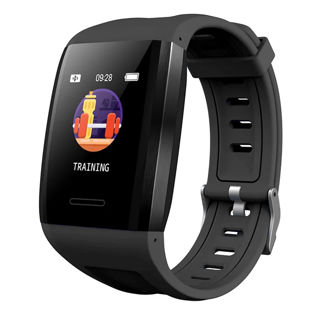 Gray Smart Wristband 1.3''big Color screen Health Fitness Bracelet Tracker Waterproof IP68 Smart band 200 mAh Battery Long Standby - Цвет: Gray