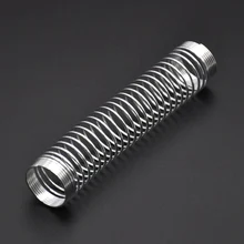 Нержавеющая сталь Shisha силиконовый шланг весна для кальяна/водопровод/Sheesha/Chicha/Narguile аксессуары серебристого цвета