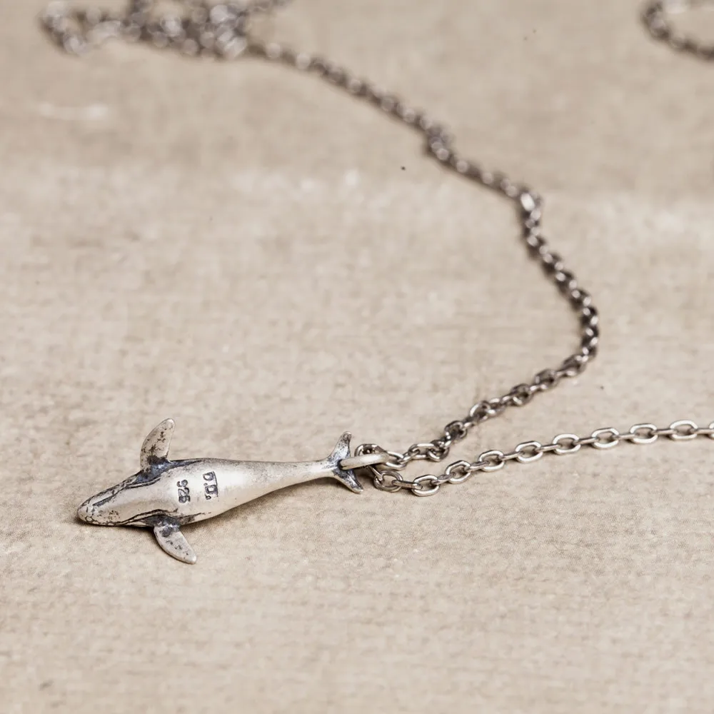925 Sterling Silver Whale Pendant for Necklace Jewelry Finding Accessories Vintage Necklace Pendants Jewelry