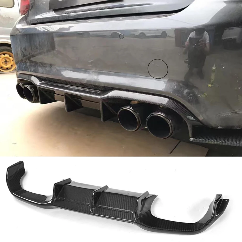 For F87 M2 Carbon Fiber Car Rear Bumper Diffuser Lip Spoiler for BMW F87 M2 Coupe 2 Door Three Style