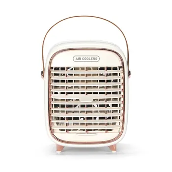 

Mini Air Conditioner Portable Air Cooler 7 Colors LED USB Personal Space Cooler Fan Air Cooling Fan Rechargeable Fan Desk