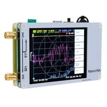 NanoVNA 2,8 дюймовый lcd HF VHF UHF UV векторный сетевой анализатор 50 кГц-900 МГц антенный анализатор с батареей