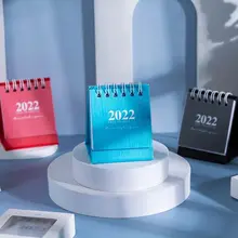 

2022 Mini Calendar Minimalist Space Series Ins Simple Small Desk Calendar Agenda Organizer Standing Flip Calendar