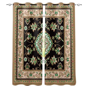 

Multi-size Turkish Pattern Window Curtains Polyester Fabric Living Room Curtain Home Decor