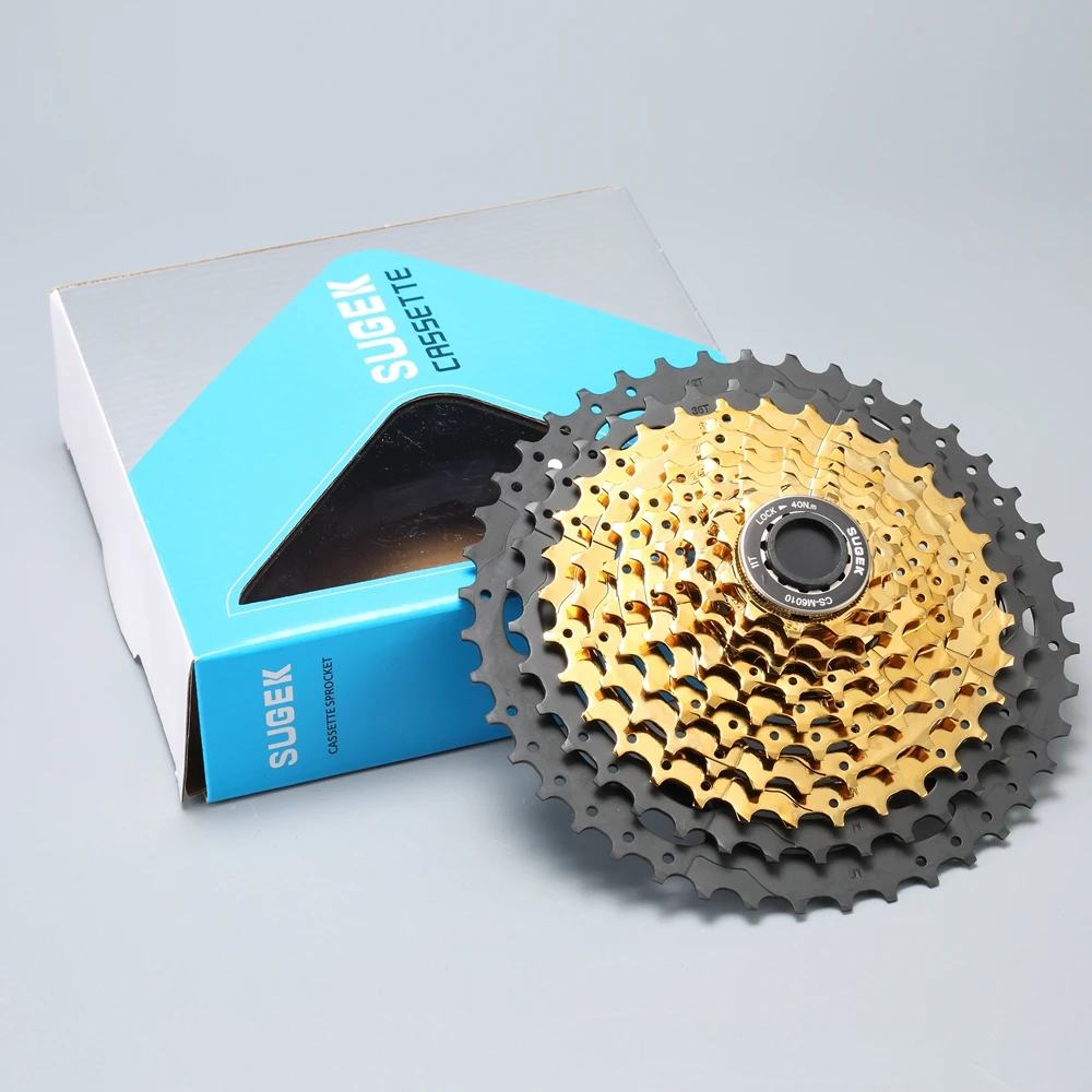 

MTB 11 Speed Cassette 10s 11-42T Wide Ratio Freewheel Mountain Bike MTB Bicycle Black Gold Cassette Sprocket For Shimano Sram