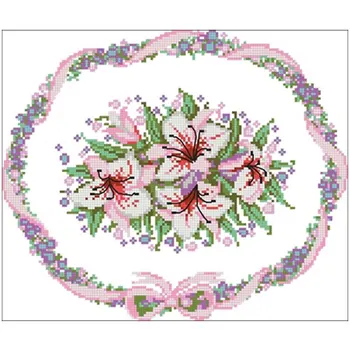 

Hibiscus patterns Counted Cross Stitch 11CT 14CT 18CT DIY Chinese Cross Stitch Kits Embroidery Needlework Sets