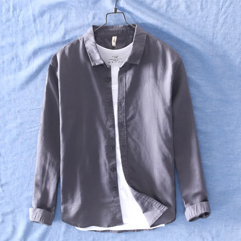 Новинка года; сезон весна; Повседневная разноцветная рубашка; Camisa Manga Larga Hombre