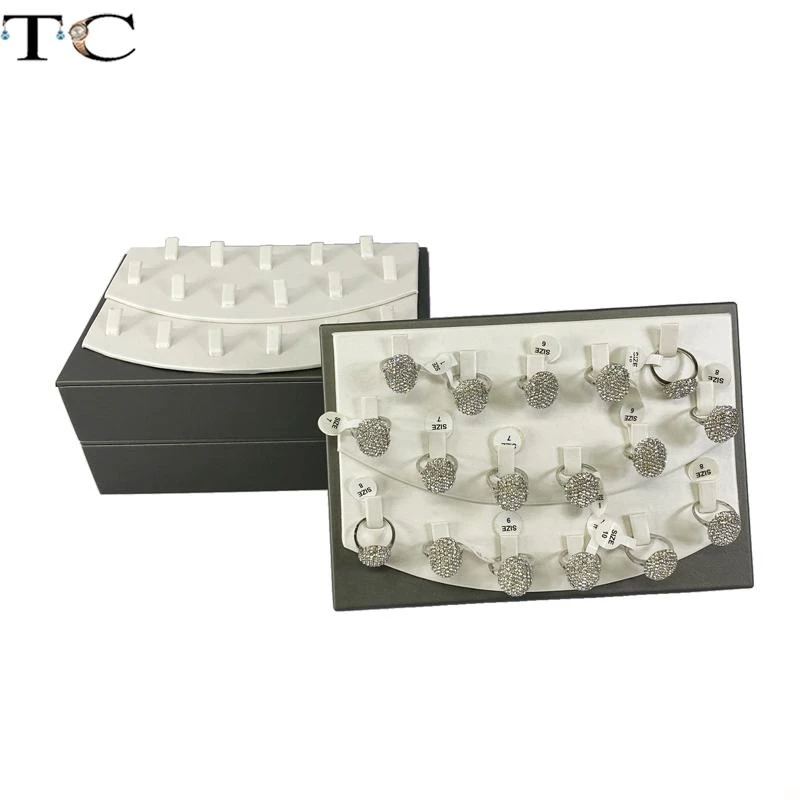Bandejas de exhibición de 17 unidades, se pueden apilar, para joyería, estante de joyería|Envase exposición de - AliExpress
