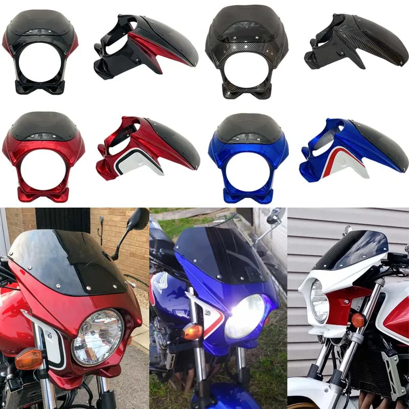 Ручная литья под давлением CB400 cb1300 VTEC Модифицированная крышка капота ветер и винт