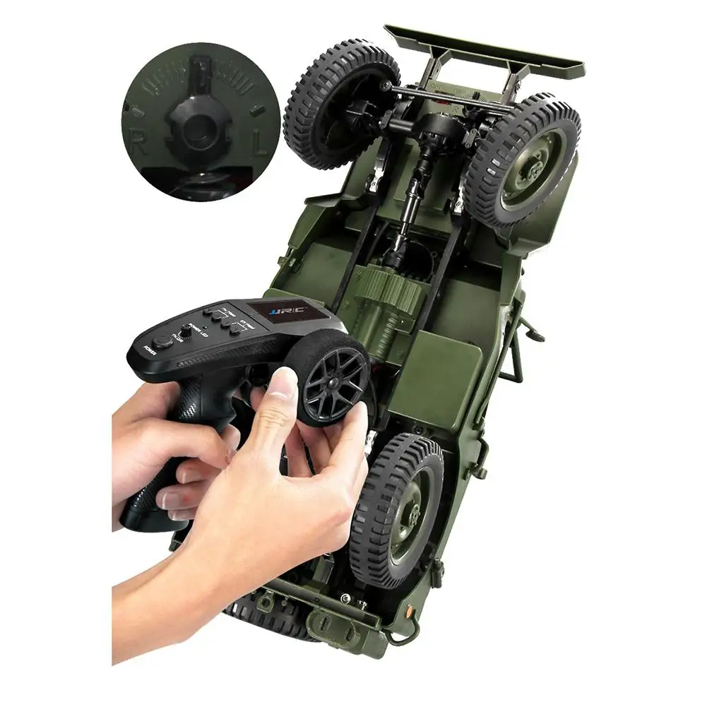 1:16 пульт дистанционного управления военный грузовик DIY Набор 4 колеса внедорожник модель радиоуправляемого грузовика пульт дистанционного управления альпинистский автомобиль комплект