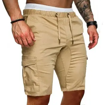 

Mens Summer Casual Comfy Shorts Gym Sport Running Workout Cargo Pants Plain Jogger Trousers