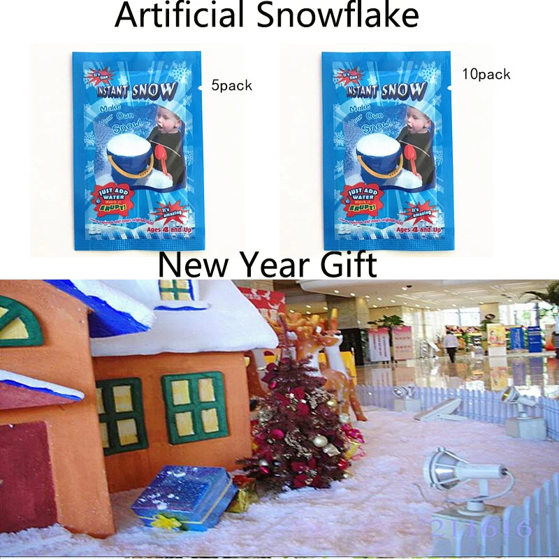Рождественский искусственный снег мгновенный Snow Powder Снеж. Порошок пушистый
