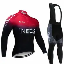 INEOS, велосипедная команда, Джерси, 9D, велосипедные штаны, набор, Майо, одежда для мужчин, зима, Polar pro, велосипедная майка