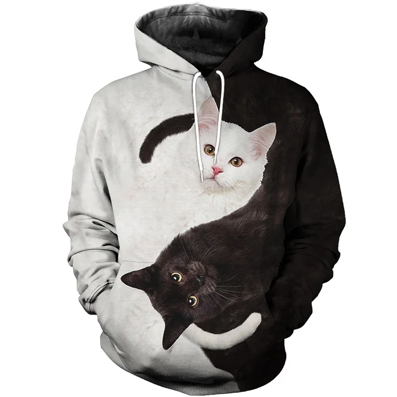 hoodies Горячая Распродажа, мужские толстовки на молнии yinyang cat racing, ограниченная серия, толстовки с длинным рукавом, куртки, пуловеры, спортивный костюм - Цвет: hoodies