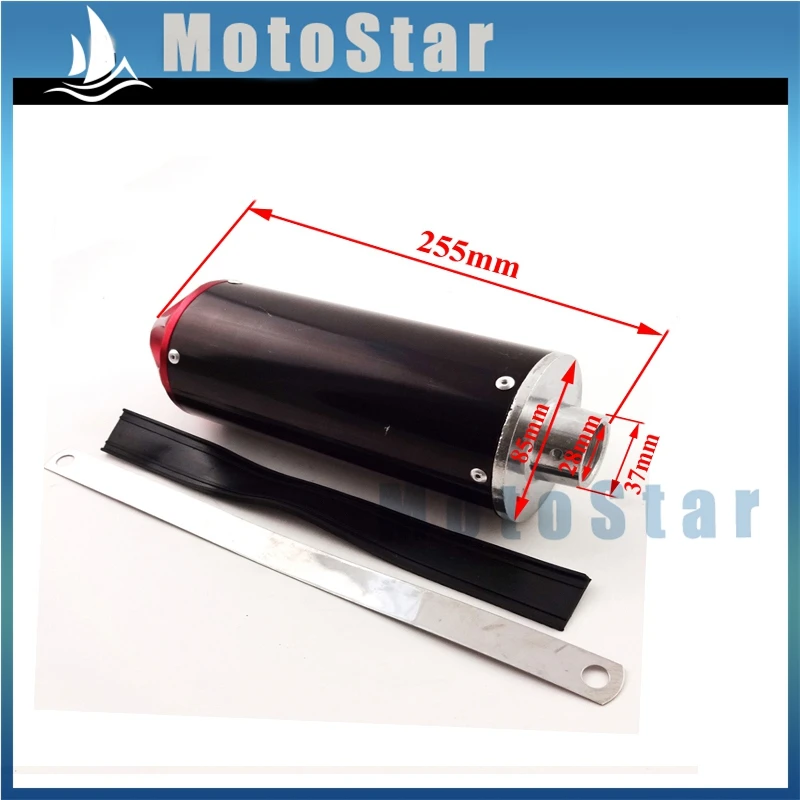 28 мм алюминиевый глушитель для 50cc 70cc 90cc 110cc 125cc CRF XR 50 KLX SSR Thumpstar TTR YCF китайский питбайк