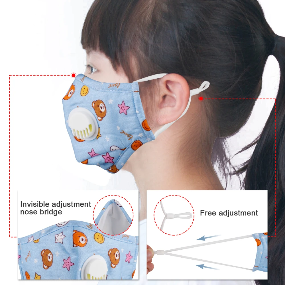 Cartoon-children-s-mask-with-breathing-valve-PM2-5-dust-mask-filter-mask-with-10-filters(2)