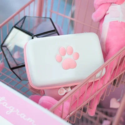 Милый чехол для переноски в виде лапы для nintendo Switch Lite, Жесткий Чехол, переносная сумка для хранения