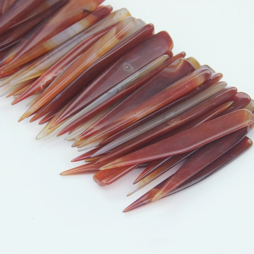 Leather Craft Tool Paper Creaser Tool 8cm Agate To Rub Leather Edge for Leathercrafts DIY