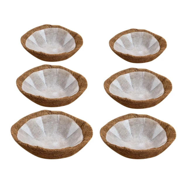 20/25/30/35/40/45 Cm Függő Kókuszdió Növényi Virág Edény Kosár Ültetvénykerti Dekoráció Kézműves - Image 2