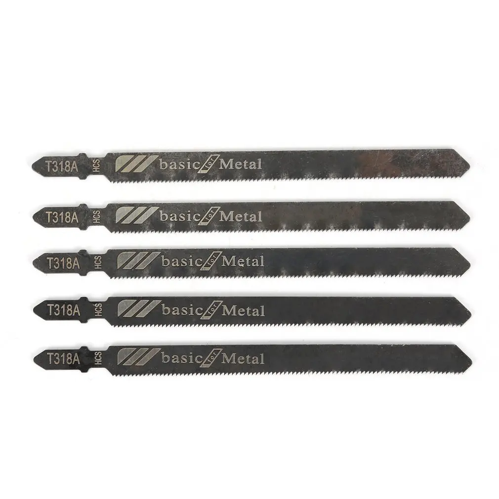 

5Pcs/set T318A Saw Blade Hacksaw Jig Saw Blade Set Reciprocating Curve Saw Blade For Hard Metal Saw Cutting Tool