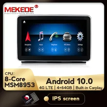 Écran de voiture 9 pouces, Android 10.0, 8 cœurs, 4 go/64 go, système de commande amélioré, pour Mercedes Benz M, ML, W166, GL, X166 (2012 – 2015)