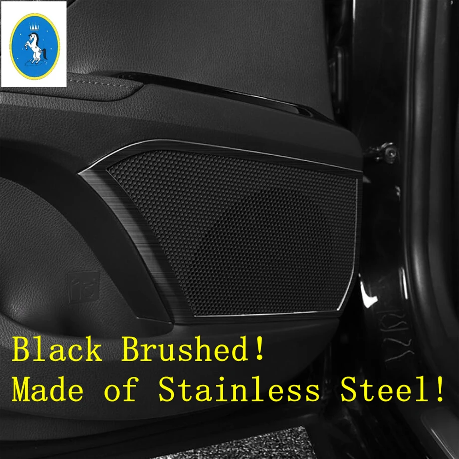 

Yimaautotrims Auto Accessory Inner Car Door Speaker Audio Sound Loudspeaker Decoration Cover Trim Fit For Toyota Camry 2018 2019