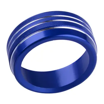 

Blue Switch knob cover Decor Accessories Parts For Dodge Challenger AC Radio New