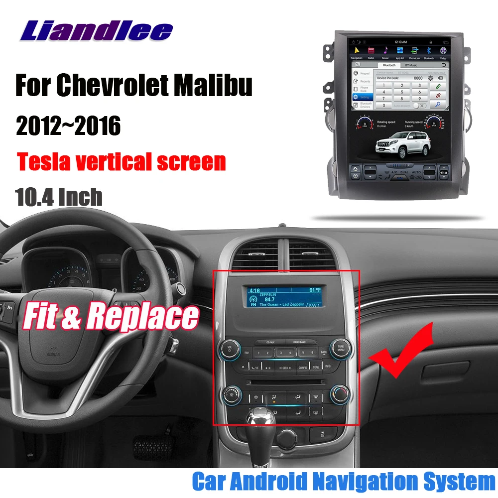 Liandlee Android для Chevrolet Malibu 2012 ~ 2016 стерео автомобиль Тесла вертикальный экран Carplay BT GPS