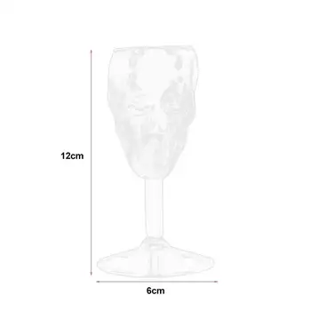Transparent Beer Wine Cup Bottle Glass Skull Cup Red Wine Sober Kitchen Accessories High Cocktail Glasses from Skull Stores