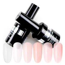 Прозрачный молочно-белый Камуфляжный телесный розовый 1 шт. резиновый гель Basecoat полированный УФ-светодиодный Гель-лак для ногтей 10 мл