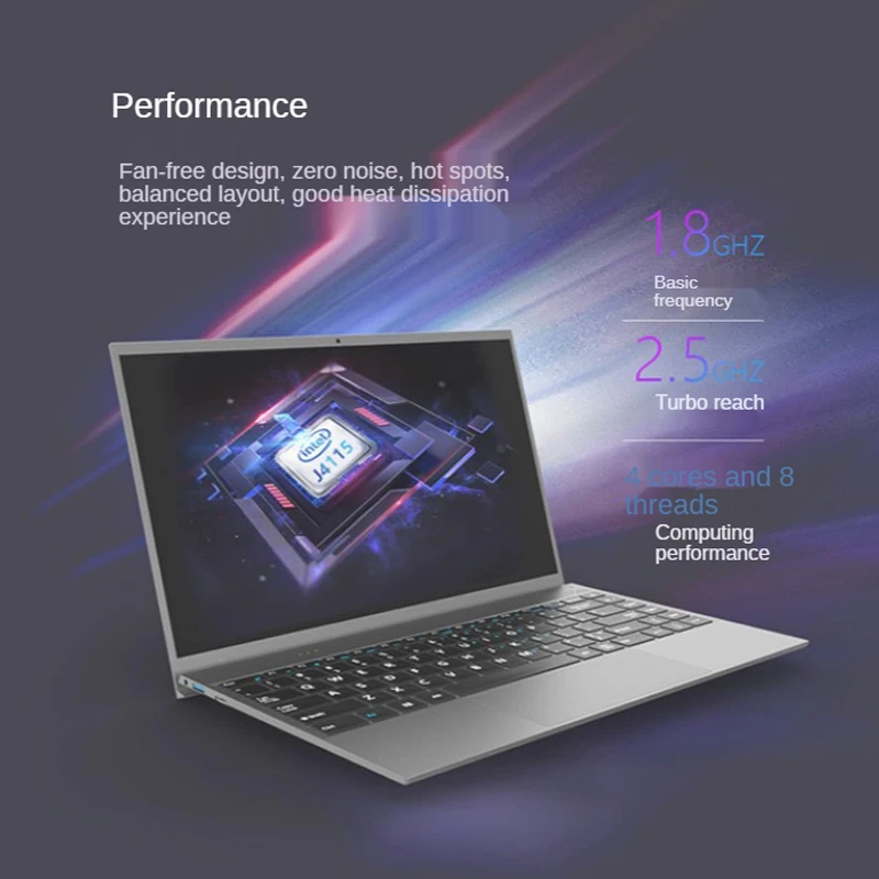 14 Inch DDR4 RAM 8GB ROM 128G 256G M.2 SSD Windows 10 Cheap Student laptop Intel Computer Win10 Pro